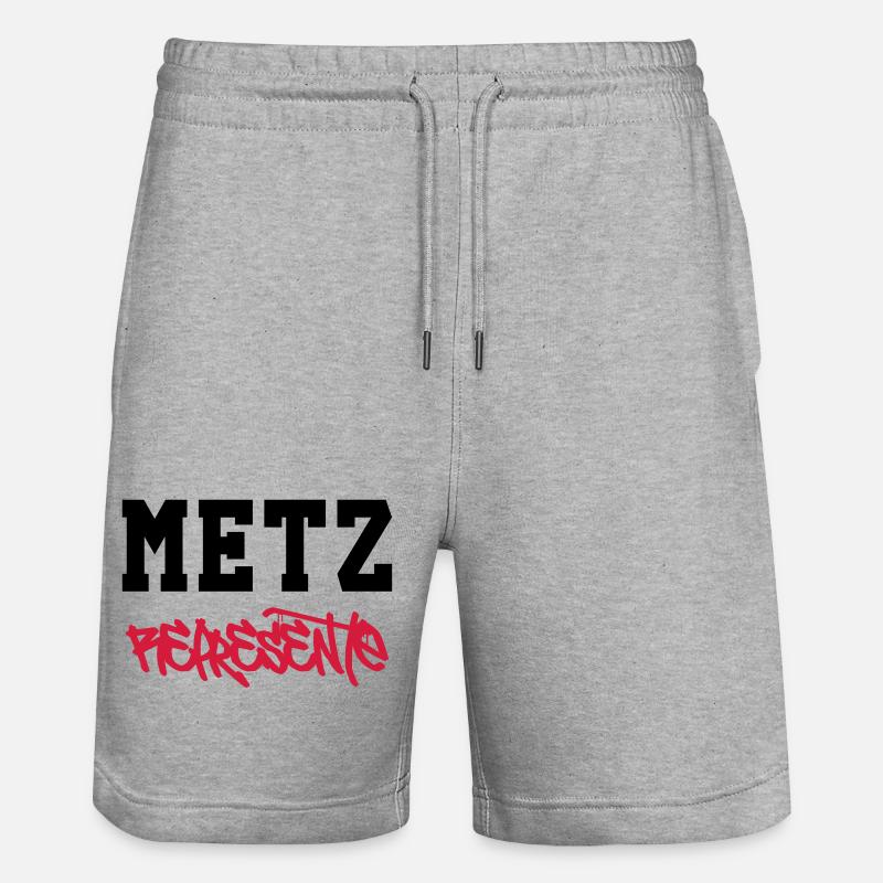 Metz Représente ! - Short de jogging bio TRAINER Stanley/Stella unisexe - gris chiné