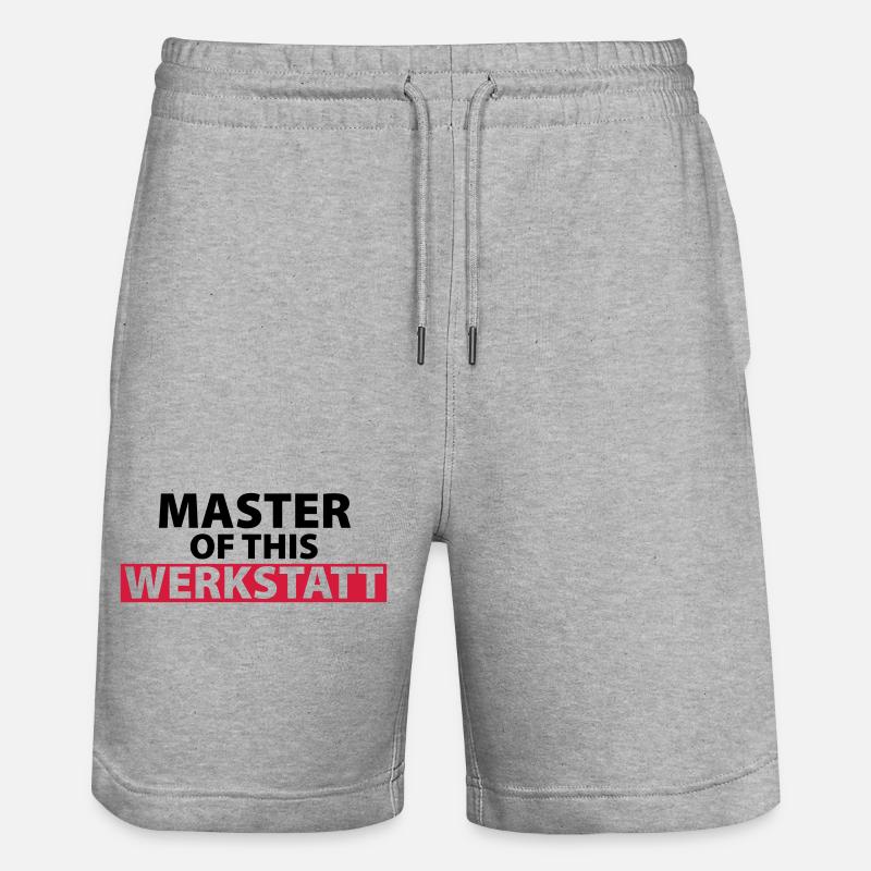 maître de cet atelier - Short de jogging bio TRAINER Stanley/Stella unisexe - gris chiné