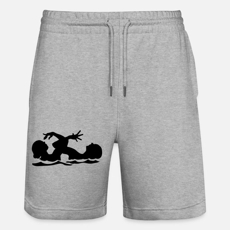 natation synchronisée - Short de jogging bio TRAINER Stanley/Stella unisexe - gris chiné