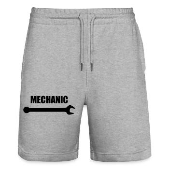 Mechanic - Stanley/Stella Trainer Unisex Organic Jogging Shorts - heather grey - Front - Nik (191cm) & Marisol (170cm)