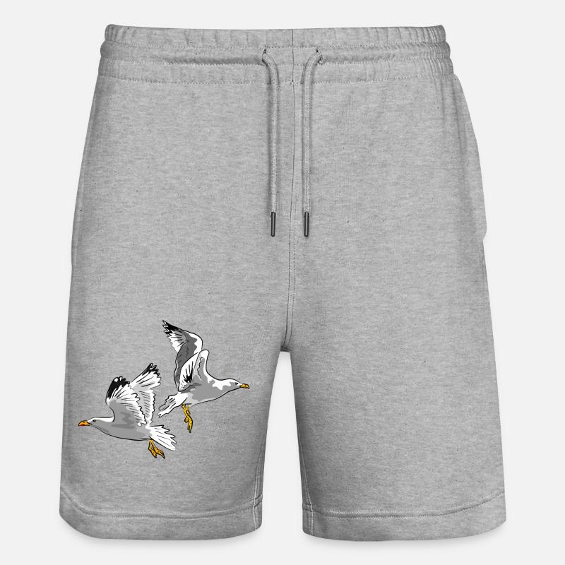 mouette - Short de jogging bio TRAINER Stanley/Stella unisexe - gris chiné