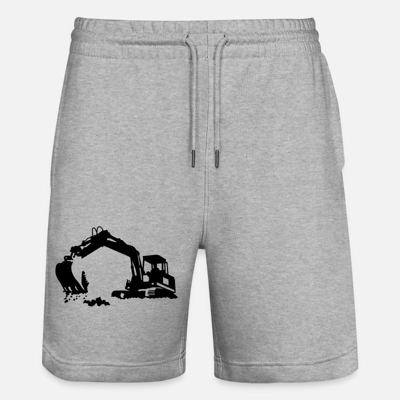 excavator - Short de jogging bio TRAINER Stanley/Stella unisexe - gris chiné
