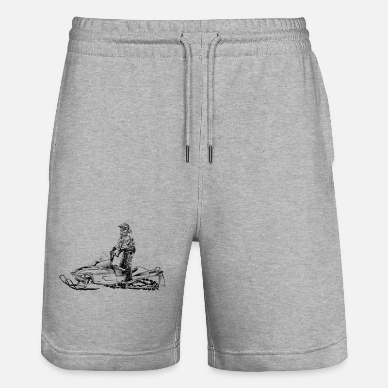 Snowmobile - Short de jogging bio TRAINER Stanley/Stella unisexe - gris chiné