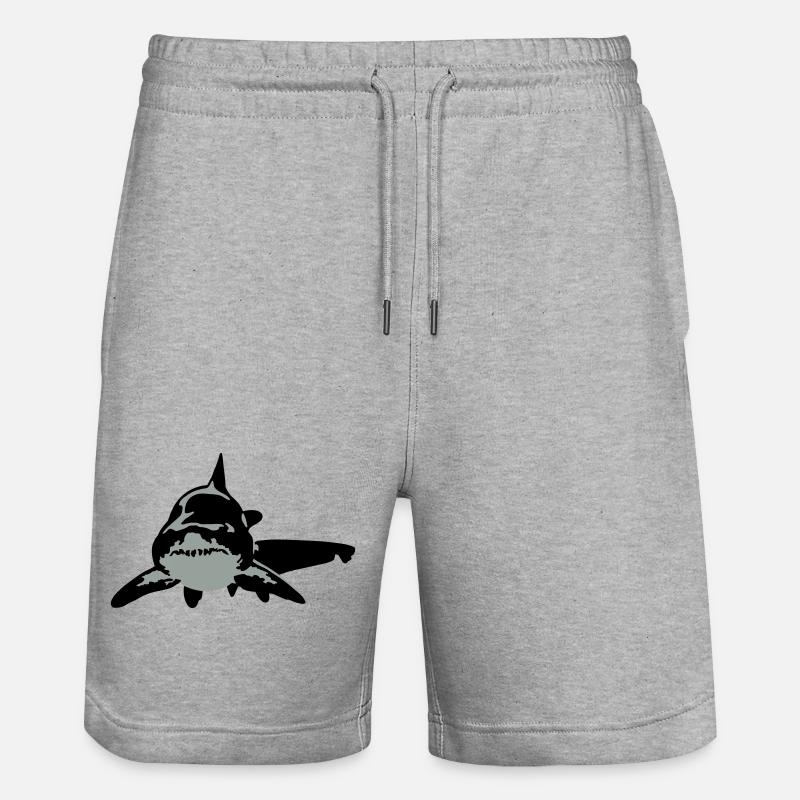 requin - Short de jogging bio TRAINER Stanley/Stella unisexe - gris chiné