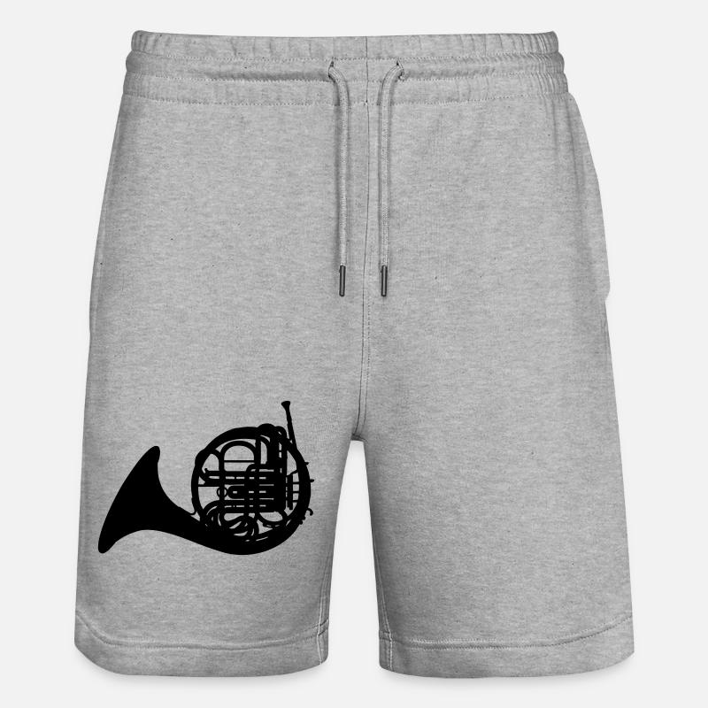 Corne français - Short de jogging bio TRAINER Stanley/Stella unisexe - gris chiné