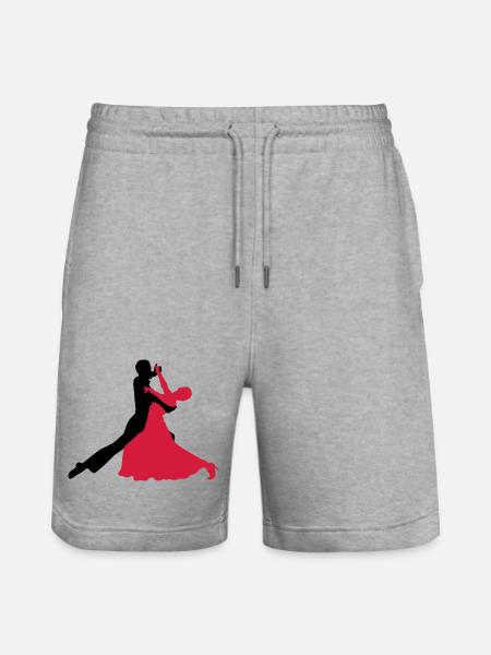 ballroom dancing - Stanley/Stella Trainer Unisex Organic Jogging Shorts - heather grey
