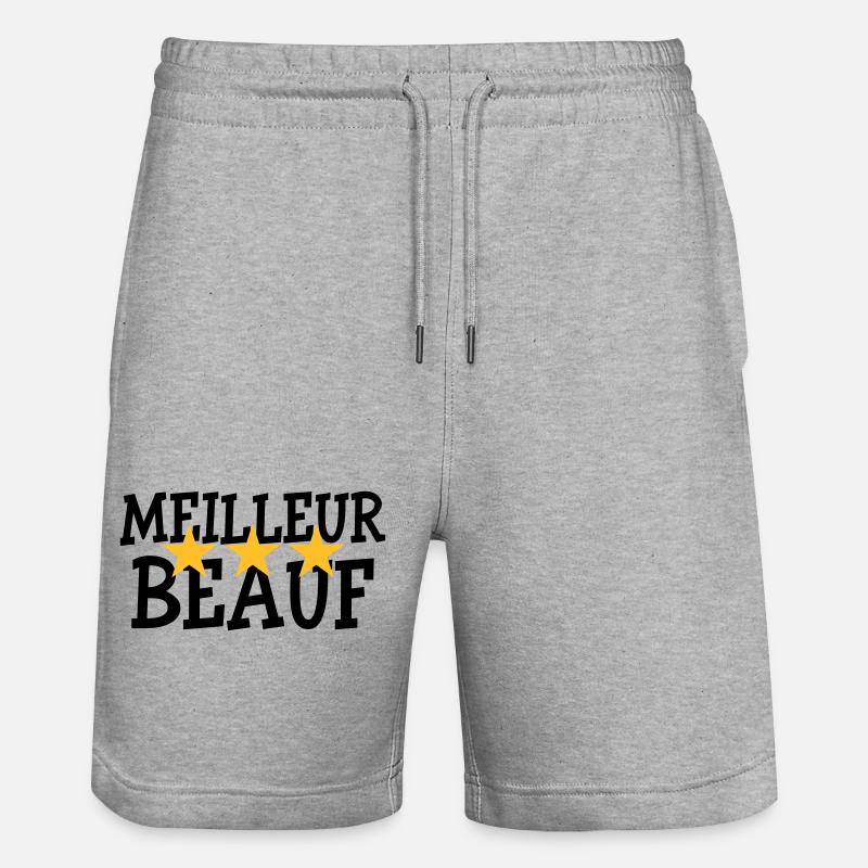 Meilleur Beauf - Short de jogging bio TRAINER Stanley/Stella unisexe - gris chiné