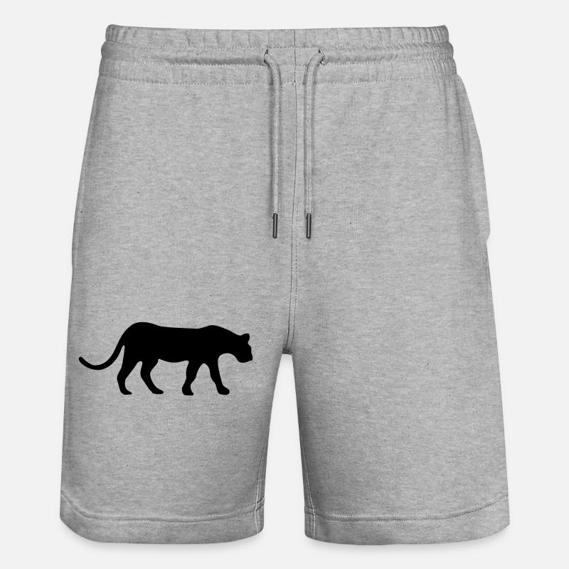 Tee shirts - Short de jogging bio TRAINER Stanley/Stella unisexe - gris chiné