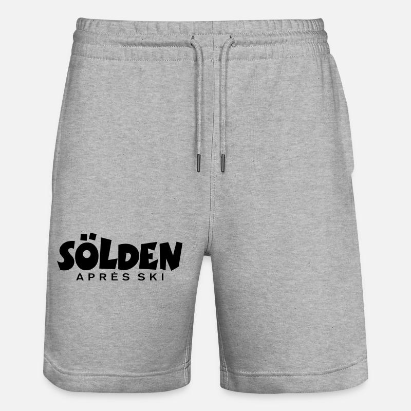 Sölden Après-Ski - Short de jogging bio TRAINER Stanley/Stella unisexe - gris chiné