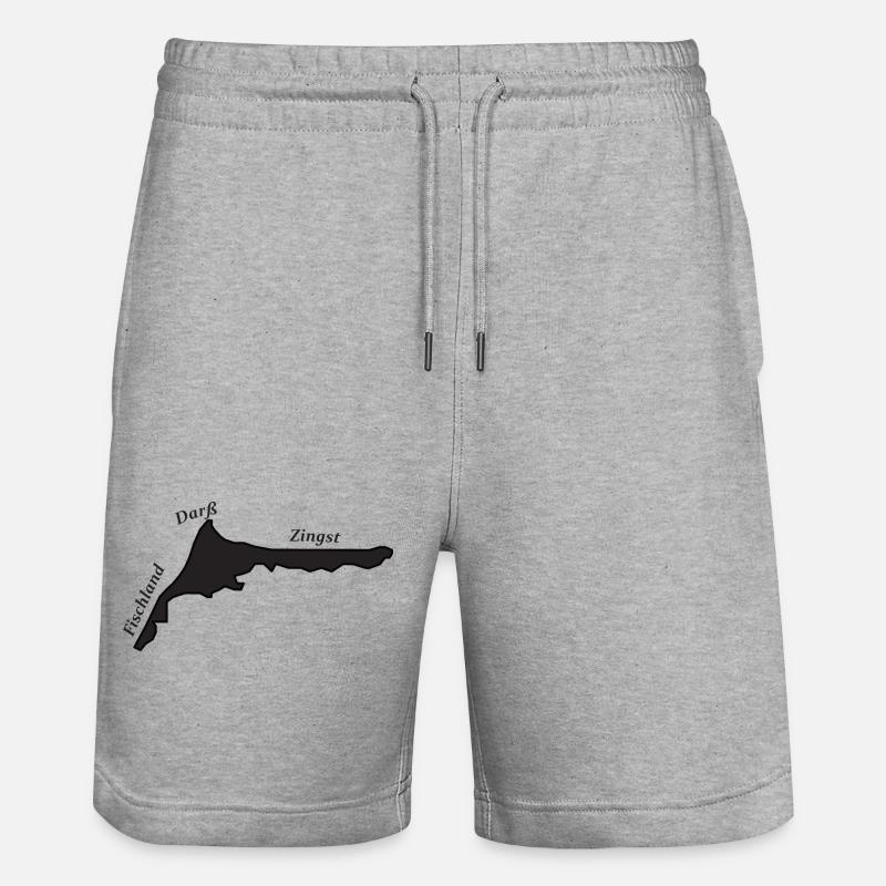 Fischland Darß Zingst - Stanley/Stella Unisex Bio Joggingshorts Trainer  - Grau meliert