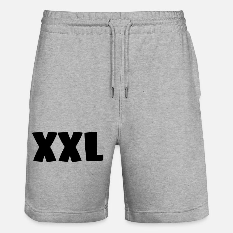 XXL - Short de jogging bio TRAINER Stanley/Stella unisexe - gris chiné