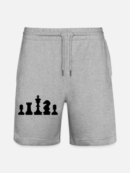 échecs - Short de jogging bio TRAINER Stanley/Stella unisexe - gris chiné