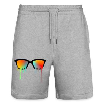 Sonnenbrille - Stanley/Stella Unisex Bio Joggingshorts Trainer  - Grau meliert - Vorne - Nik (191cm) & Marisol (170cm)