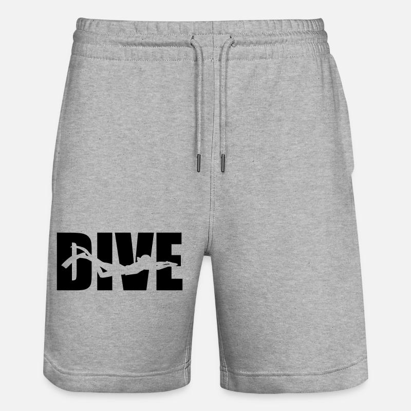 Dive - Short de jogging bio TRAINER Stanley/Stella unisexe - gris chiné