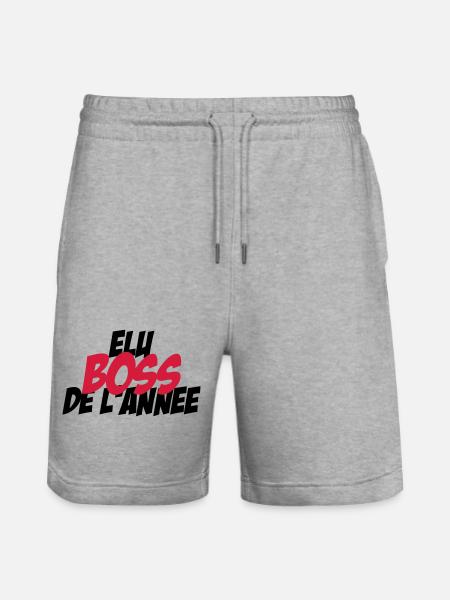 Elu B.O.S.S de l'année ! - Short de jogging bio TRAINER Stanley/Stella unisexe - gris chiné