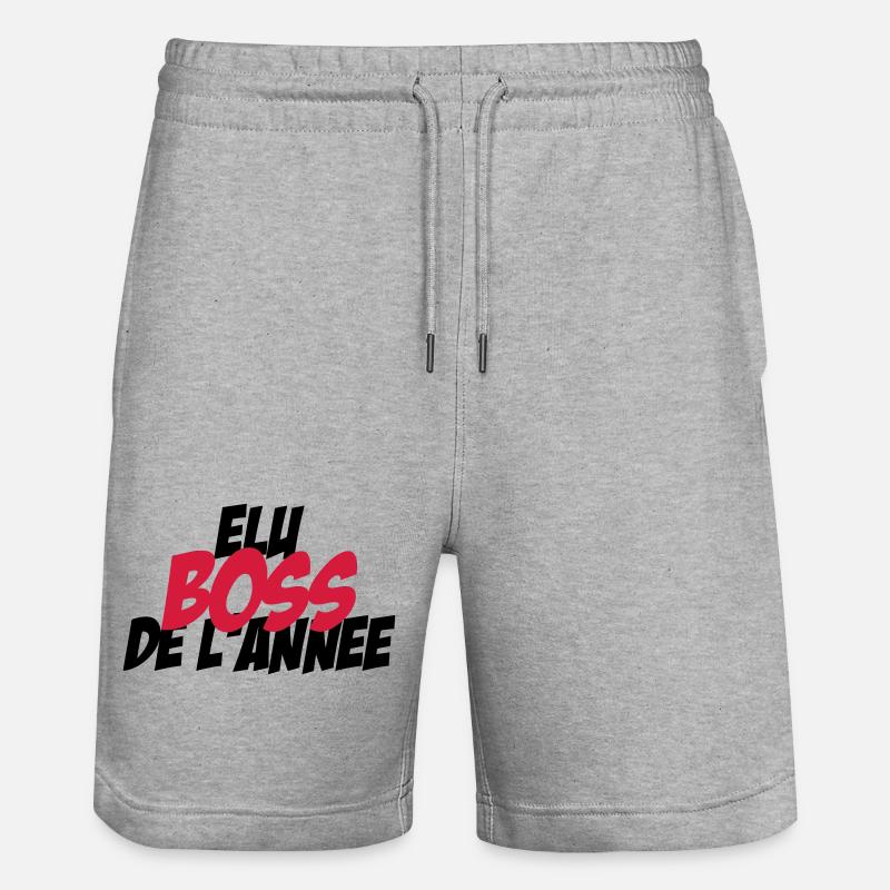 Elu B.O.S.S de l'année ! - Short de jogging bio TRAINER Stanley/Stella unisexe - gris chiné