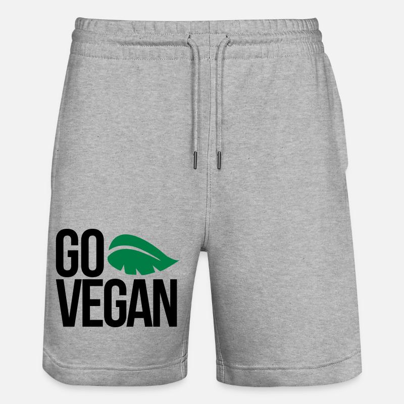 végétalien - Short de jogging bio TRAINER Stanley/Stella unisexe - gris chiné