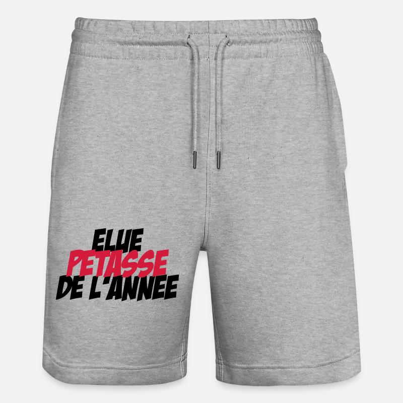 Elu Pétasse de l'année ! - Short de jogging bio TRAINER Stanley/Stella unisexe - gris chiné