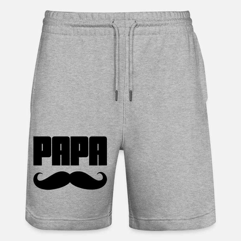 Papa - Short de jogging bio TRAINER Stanley/Stella unisexe - gris chiné