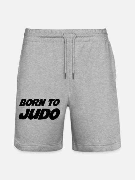 Born to Judo - Short de jogging bio TRAINER Stanley/Stella unisexe - gris chiné