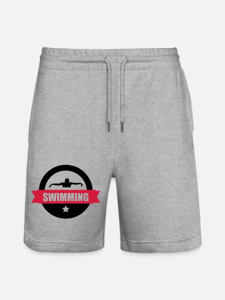Swimming - Stanley/Stella Trainer Unisex Organic Jogging Shorts - heather grey