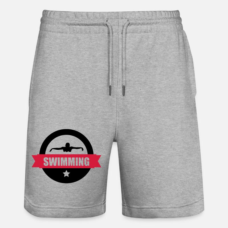 Swimming - Stanley/Stella Unisex Bio Joggingshorts Trainer  - Grau meliert