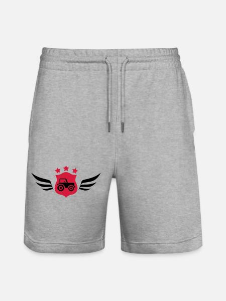 Farming / Landwirtschaft / Agriculture - Stanley/Stella Trainer Unisex Organic Jogging Shorts - heather grey