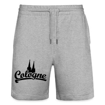 Cologne Classic Dom - Köln mit Kölner Dom - Stanley/Stella Unisex Bio Joggingshorts Trainer  - Grau meliert - Vorne - Nik (191cm) & Marisol (170cm)