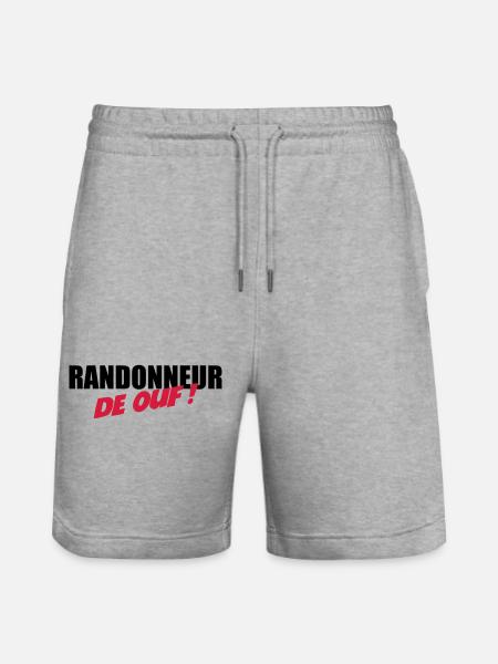 Randonneur de ouf ! - Short de jogging bio TRAINER Stanley/Stella unisexe - gris chiné
