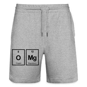 omg - Stanley/Stella Unisex Bio Joggingshorts Trainer  - Grau meliert - Vorne - Nik (191cm) & Marisol (170cm)