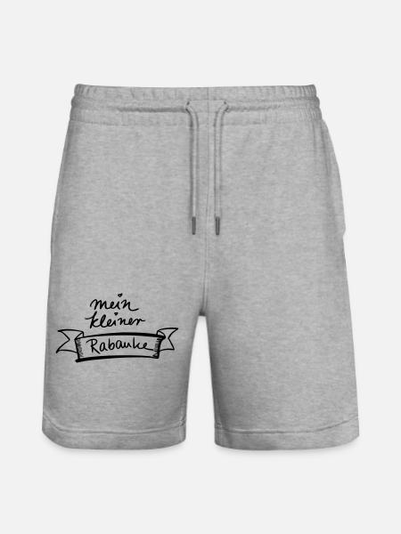 mein kleiner Rabauke - Stanley/Stella Unisex Bio Joggingshorts Trainer  - Grau meliert