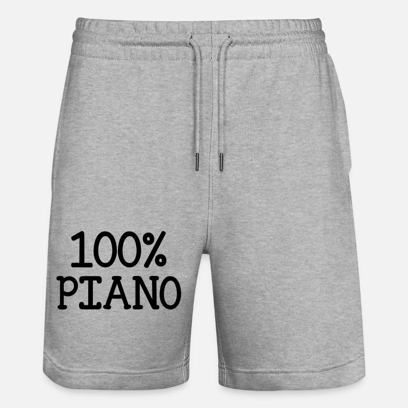 100% Piano - Short de jogging bio TRAINER Stanley/Stella unisexe - gris chiné