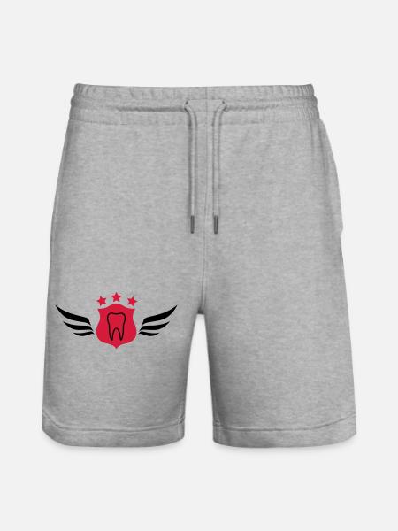 Dentist / Zahnarzt / Dentiste - Stanley/Stella Trainer Unisex Organic Jogging Shorts - heather grey