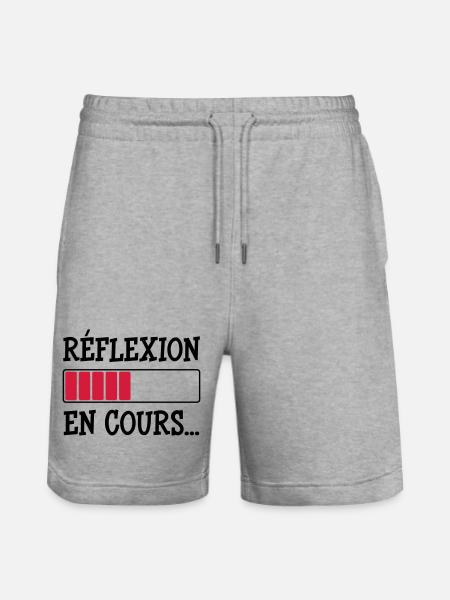 Réflexion en cours... - Short de jogging bio TRAINER Stanley/Stella unisexe - gris chiné