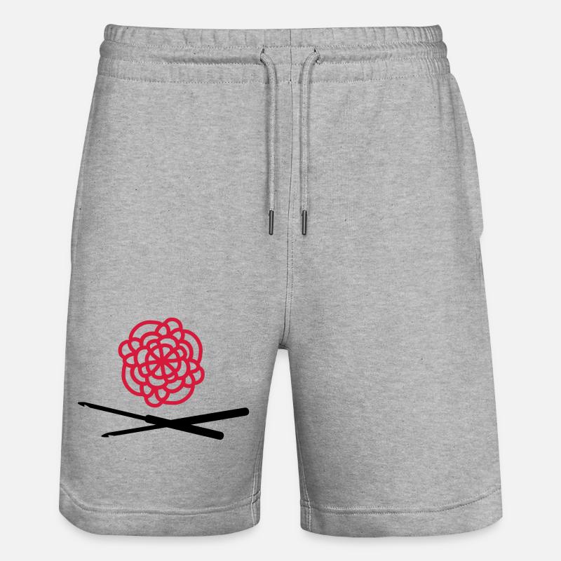 crochet - Short de jogging bio TRAINER Stanley/Stella unisexe - gris chiné