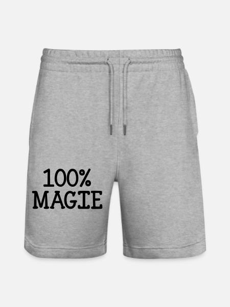 100% Magie - Short de jogging bio TRAINER Stanley/Stella unisexe - gris chiné