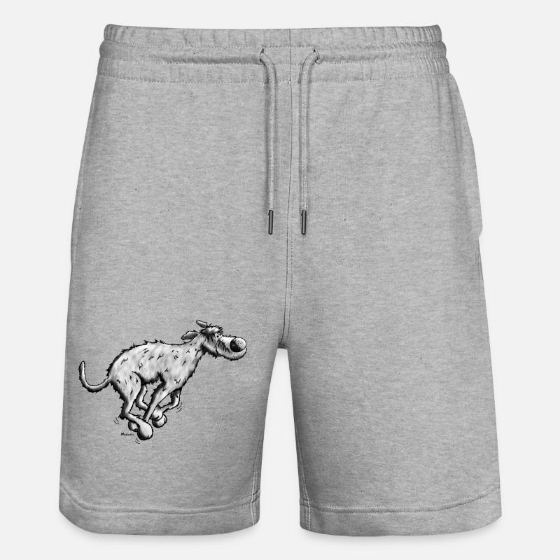 Mignon Irish Wolfhound - Short de jogging bio TRAINER Stanley/Stella unisexe - gris chiné