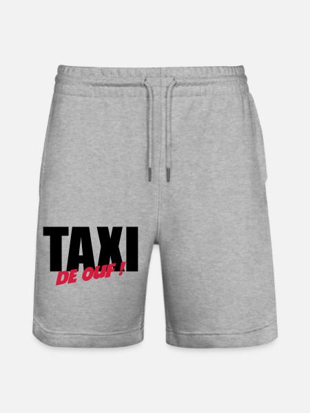 Taxi de ouf ! - Short de jogging bio TRAINER Stanley/Stella unisexe - gris chiné