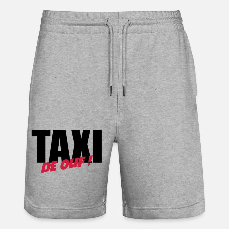 Taxi de ouf ! - Short de jogging bio TRAINER Stanley/Stella unisexe - gris chiné