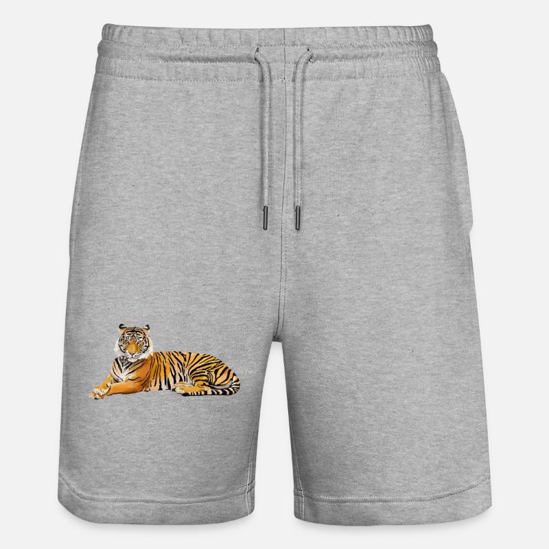 Tiger - Short de jogging bio TRAINER Stanley/Stella unisexe - gris chiné