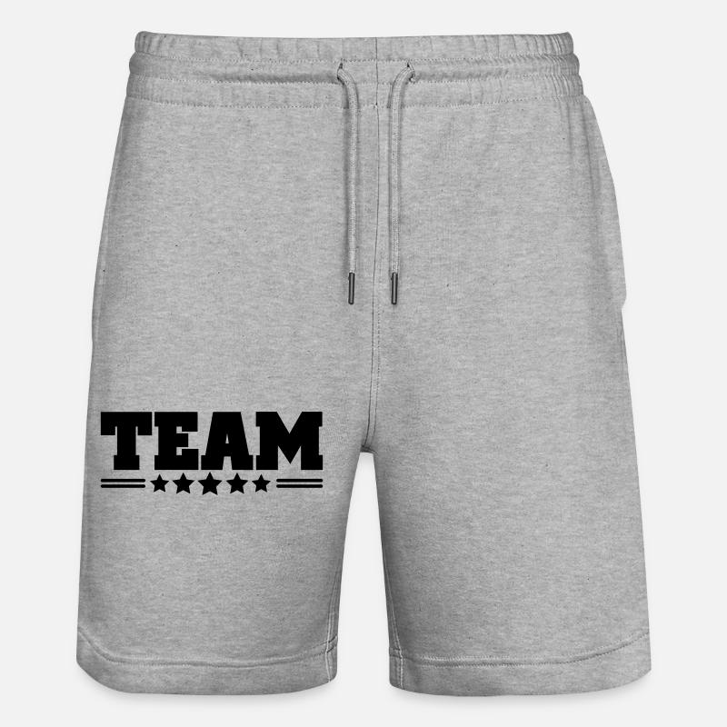 team - Short de jogging bio TRAINER Stanley/Stella unisexe - gris chiné