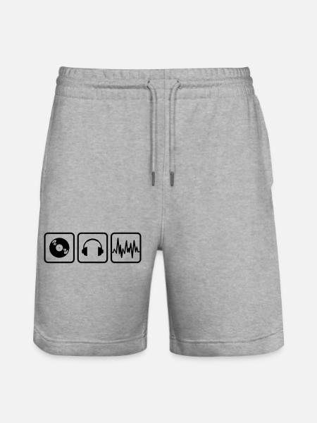 dj - Stanley/Stella Trainer Unisex Organic Jogging Shorts - heather grey