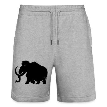 Mammut - Stanley/Stella Unisex Bio Joggingshorts Trainer  - Grau meliert - Vorne - Nik (191cm) & Marisol (170cm)