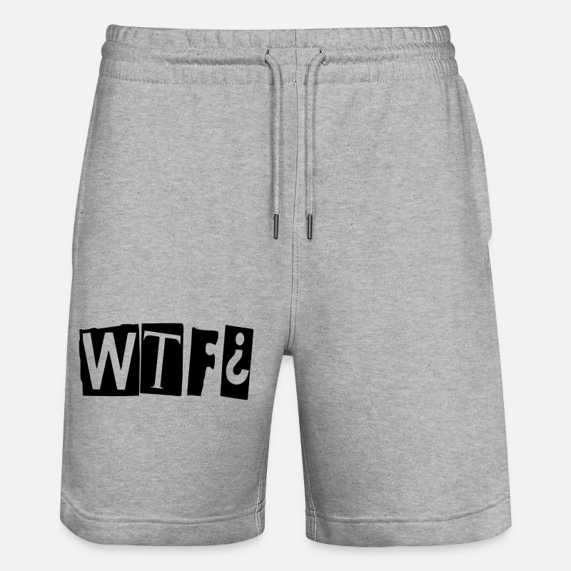 wtf - Short de jogging bio TRAINER Stanley/Stella unisexe - gris chiné