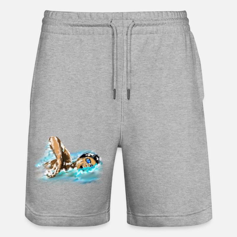 nageur - Short de jogging bio TRAINER Stanley/Stella unisexe - gris chiné