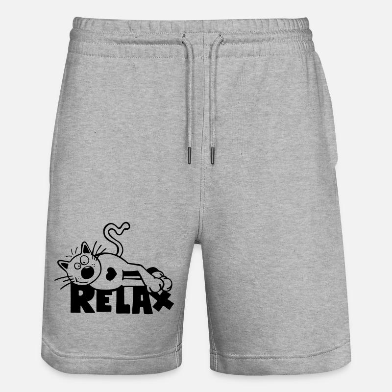 Relax Chat - Short de jogging bio TRAINER Stanley/Stella unisexe - gris chiné