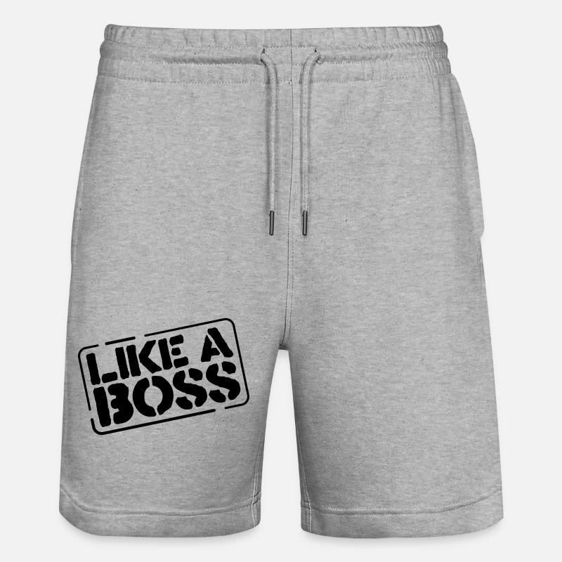 like a boss - Short de jogging bio TRAINER Stanley/Stella unisexe - gris chiné