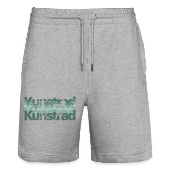 Kunstrad, Kunstradfahren, Hallenradsport - Stanley/Stella Unisex Bio Joggingshorts Trainer  - Grau meliert - Vorne - Nik (191cm) & Marisol (170cm)