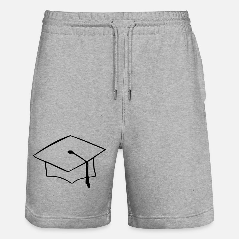 Chapeau de fin d’année - Short de jogging bio TRAINER Stanley/Stella unisexe - gris chiné