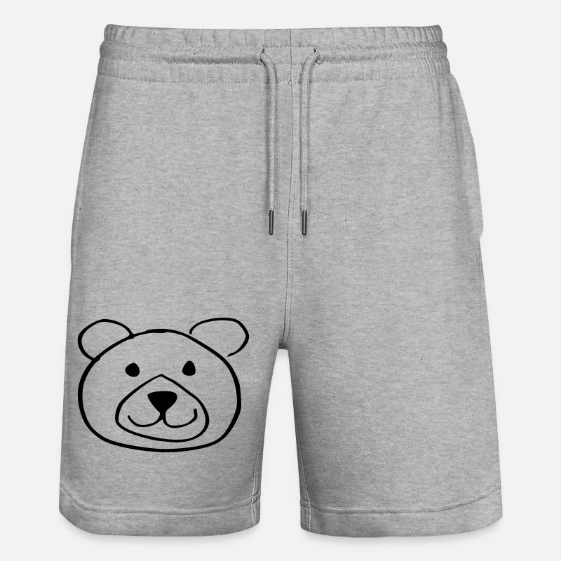 ours doux - Short de jogging bio TRAINER Stanley/Stella unisexe - gris chiné